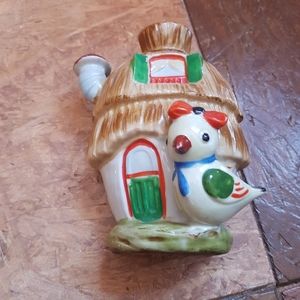 Antique hanging flower vase